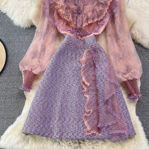Blush Vintage Dress - Label Frenesi Fashion