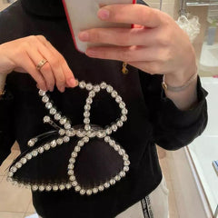 Butterfly Rhinestone Clutch Handbag - Label Frenesi Fashion