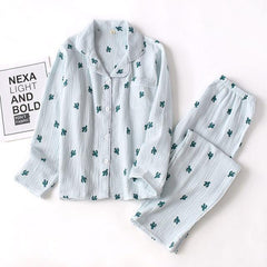 Cacti Cotton Nightsuit - Label Frenesi Fashion