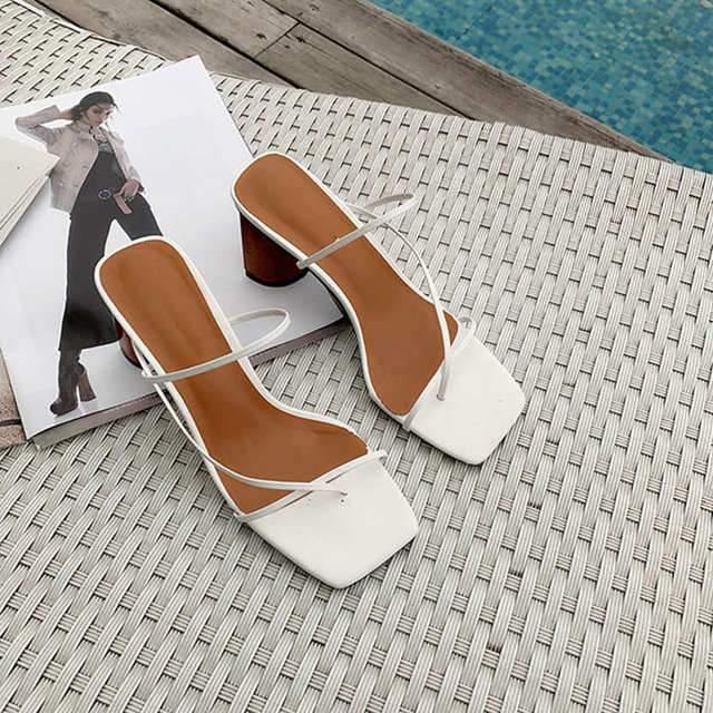 Cosmo Strap Block Heels - Label Frenesi Fashion