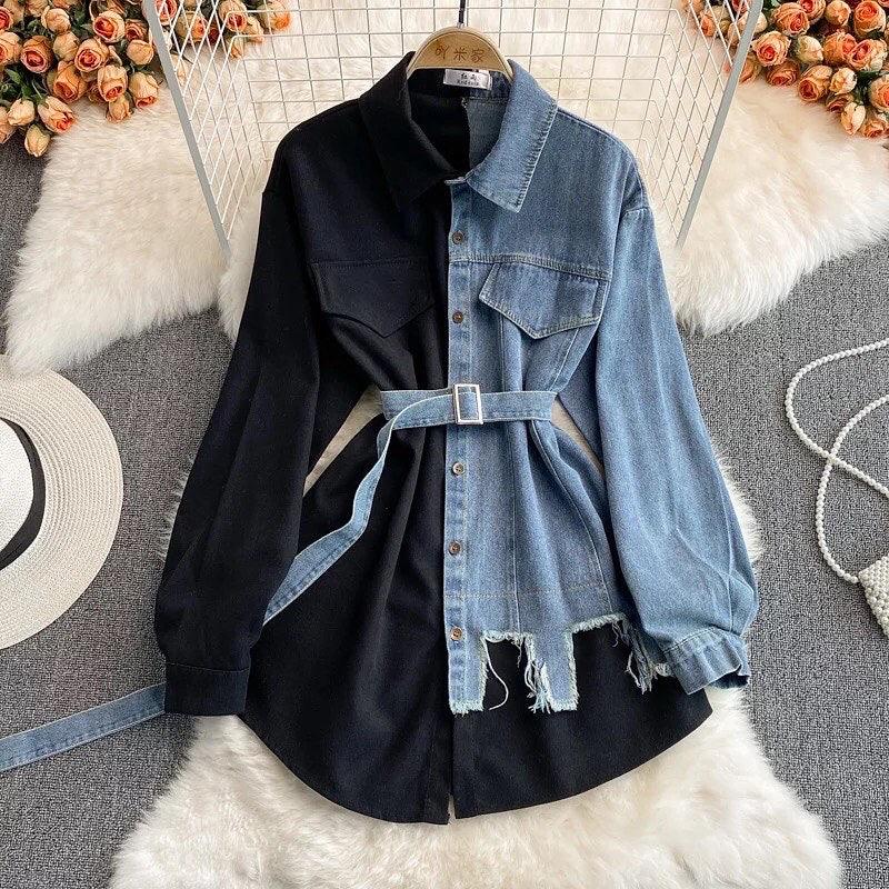 Dual Denim Shirts - Label Frenesi Fashion