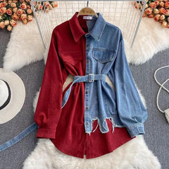 Dual Denim Shirts - Label Frenesi Fashion