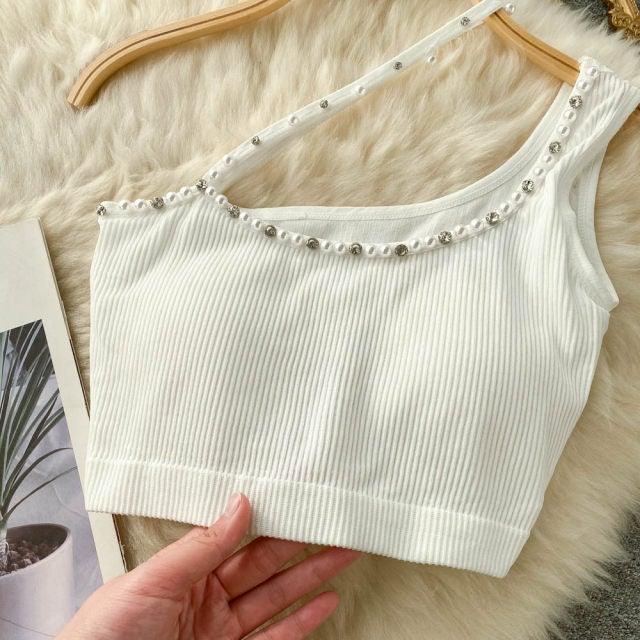 Embellished Knit Brallete - Label Frenesi Fashion