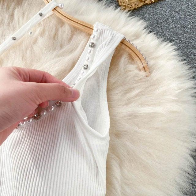 Embellished Knit Brallete - Label Frenesi Fashion