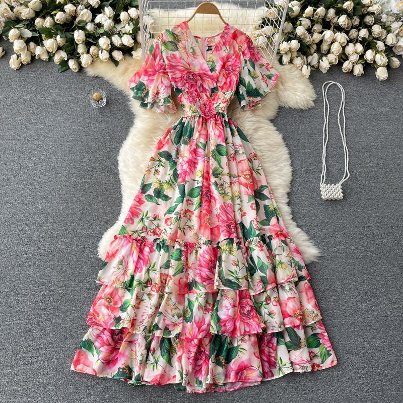 Erica Floral Dress - Label Frenesi Fashion