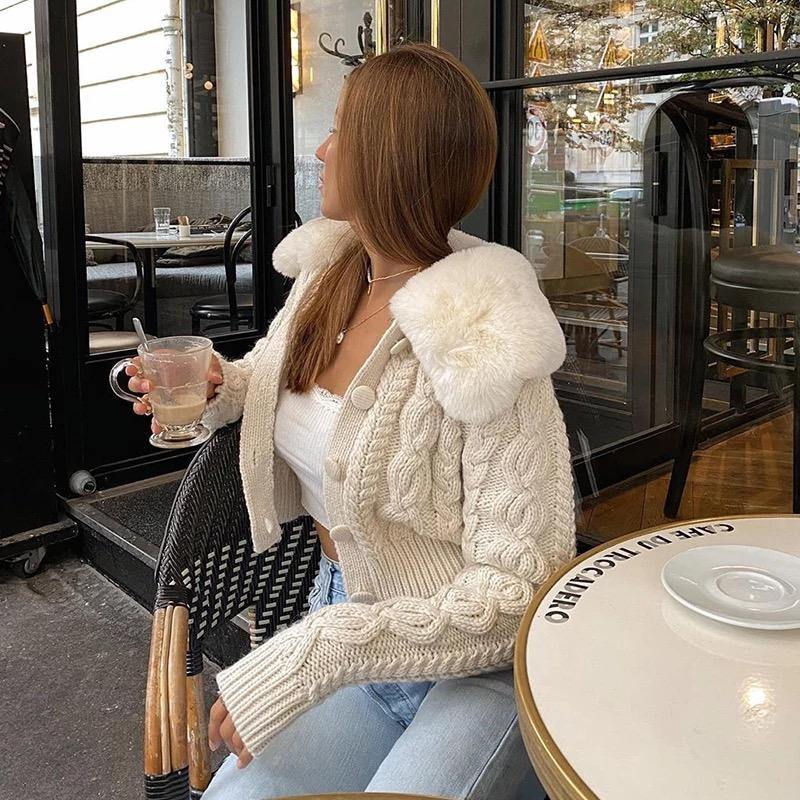 Fiona Fur Collar Sweater