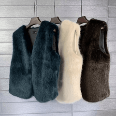 Furly Vest Jackets - Label Frenesi Fashion