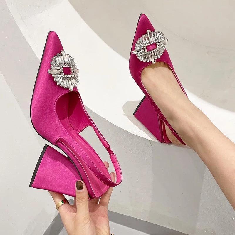 Gisel Chunky Heels - Label Frenesi Fashion