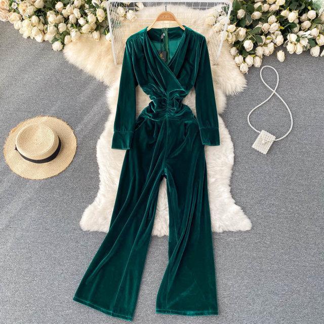 Gloria Velvet Jumpsuit – Label Frenesi Fashion