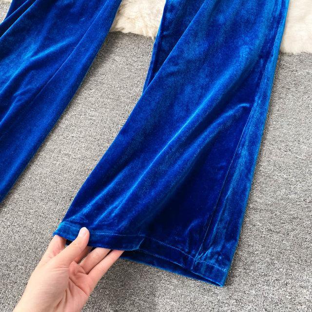 Gloria Velvet Jumpsuit - Label Frenesi Fashion