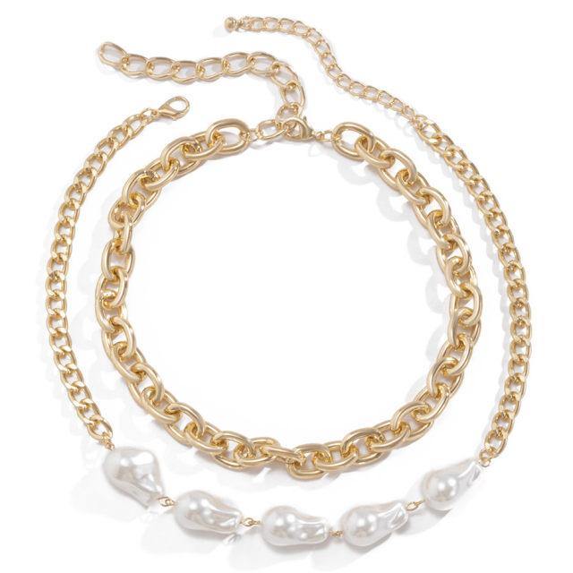 Gracias Pearl Chain Necklace - Label Frenesi Fashion