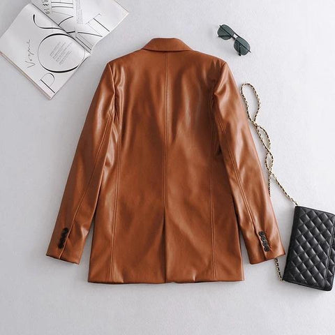 Hulu PU leather Jacket - Label Frenesi Fashion