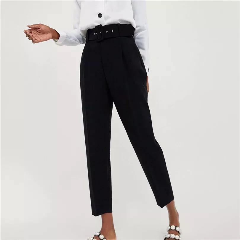 Ivy Belted Pants - Label Frenesi Fashion