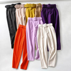 Ivy Belted Pants - Label Frenesi Fashion