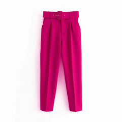 Ivy Belted Pants - Label Frenesi Fashion