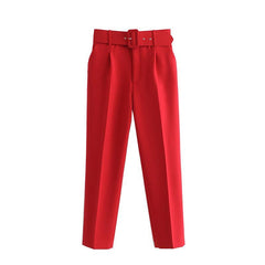 Ivy Belted Pants - Label Frenesi Fashion