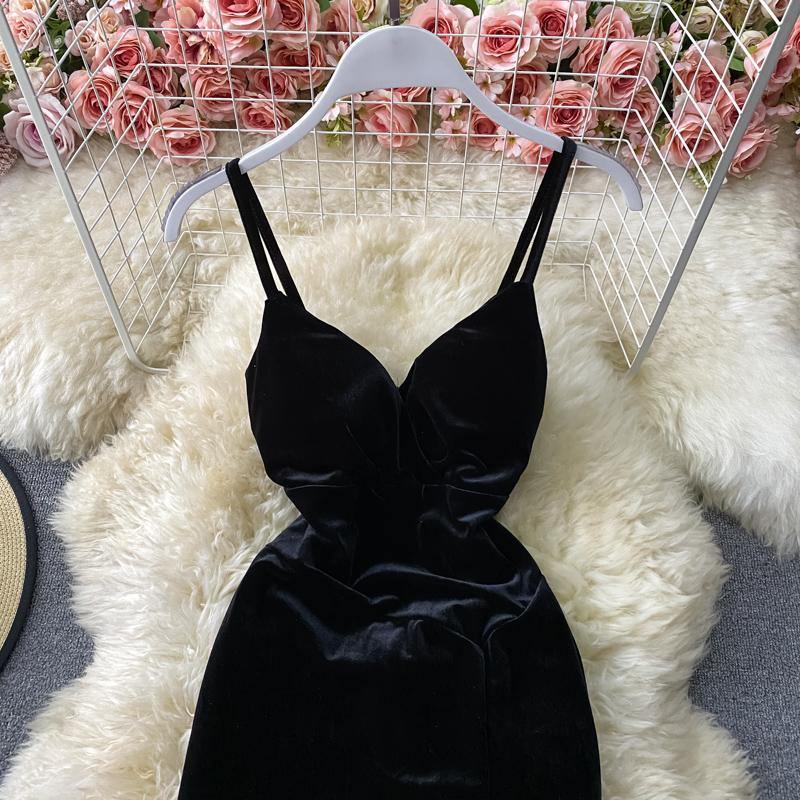 Javiar Velour Dress - Label Frenesi Fashion