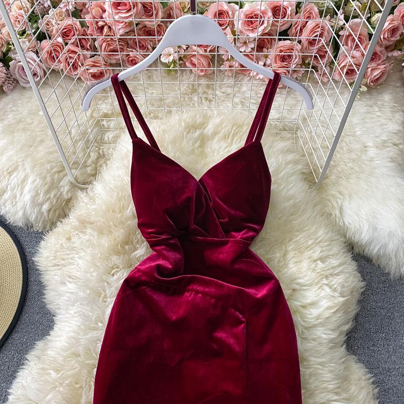 Javiar Velour Dress - Label Frenesi Fashion