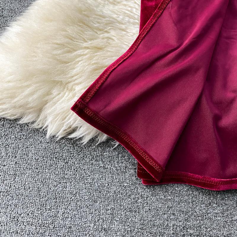 Javiar Velour Dress - Label Frenesi Fashion
