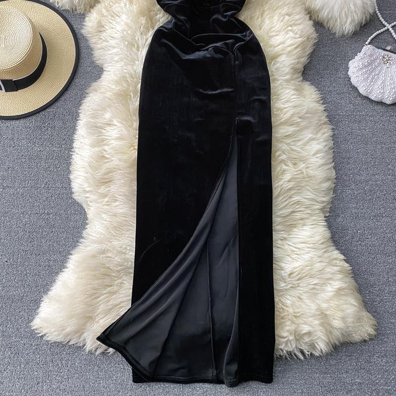 Javiar Velour Dress - Label Frenesi Fashion