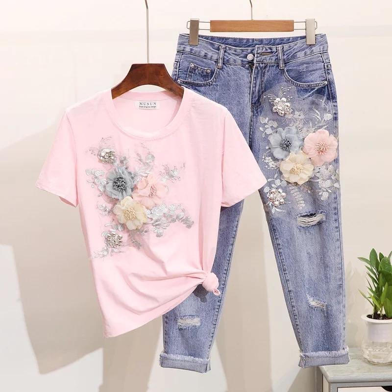 Jenny Floral Top & Jeans Set – Label Frenesi Fashion