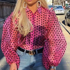 Jill Polka Shirt - Label Frenesi Fashion