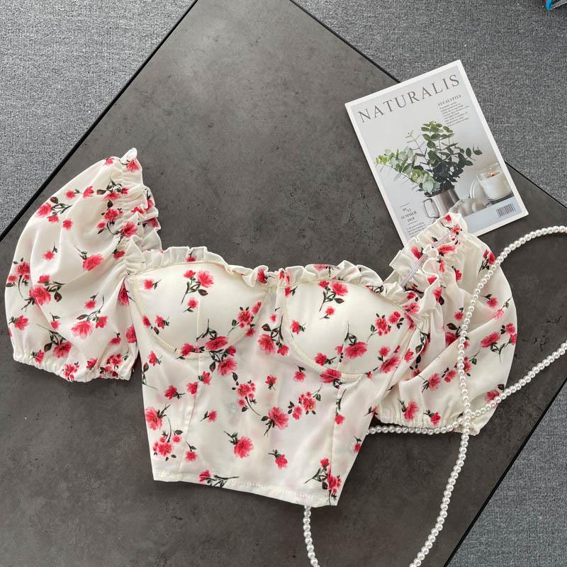 Julia Floral Crop Top - Label Frenesi Fashion