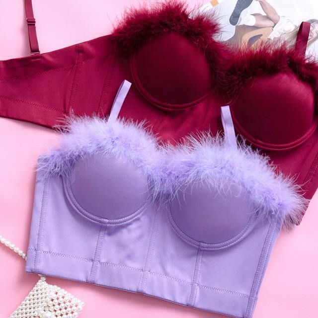 Julian Fur Bustier Top - Label Frenesi Fashion