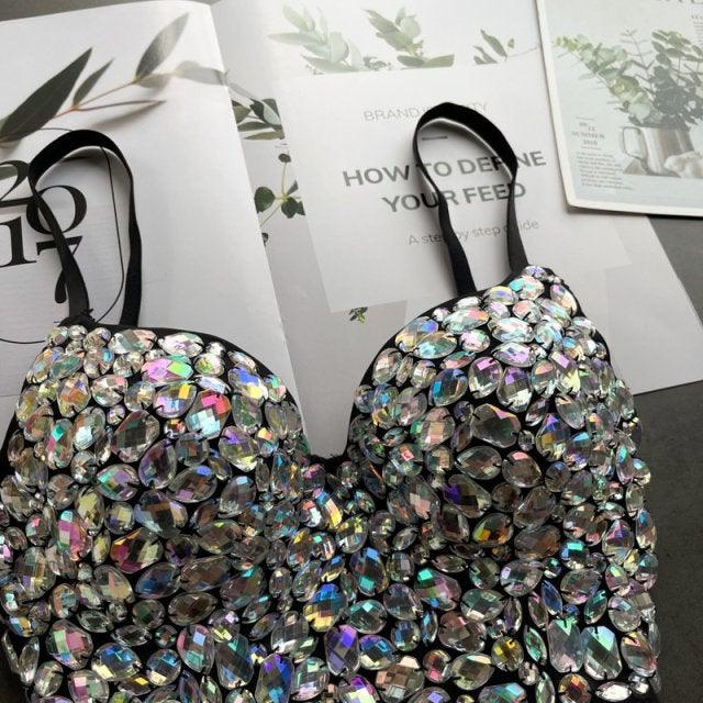 Julie Rhinestone Bustier Top - Label Frenesi Fashion