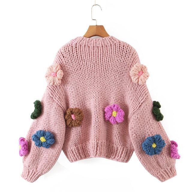 Kawai Floral Sweaters - Label Frenesi Fashion