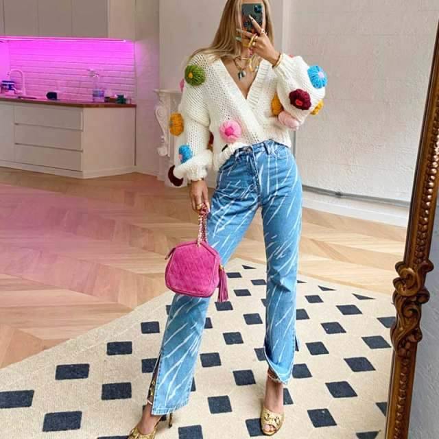 Kawai Floral Sweaters - Label Frenesi Fashion