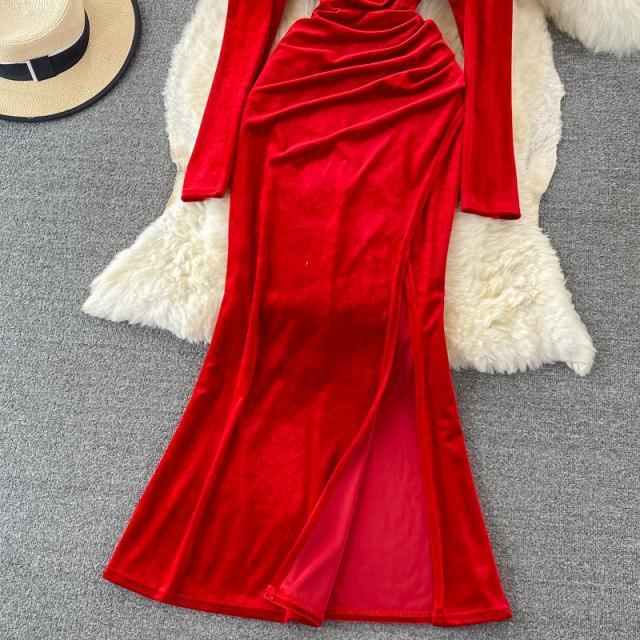 Kelly Velvet Dress - Label Frenesi Fashion