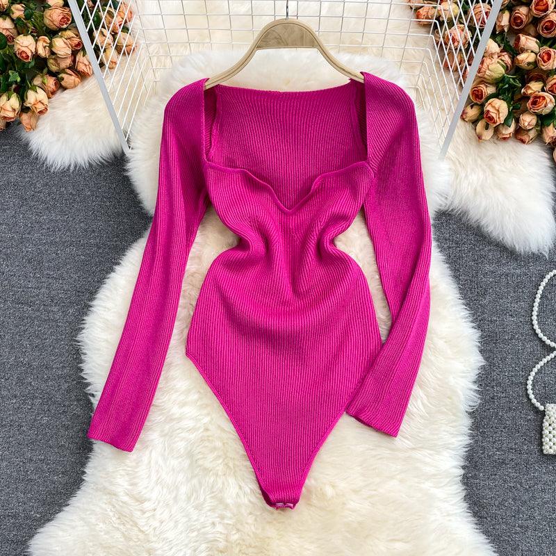 Kim Ribbed Bodysuit Top - Label Frenesi Fashion