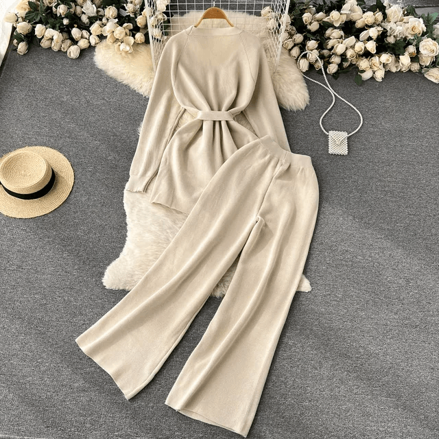 Kyle Knitted Co-ord Set - Label Frenesi Fashion