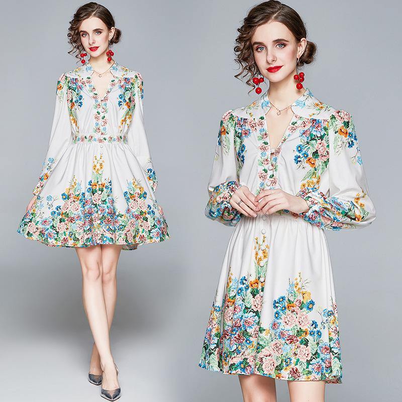 Lannister Printed Dress - Label Frenesi Fashion