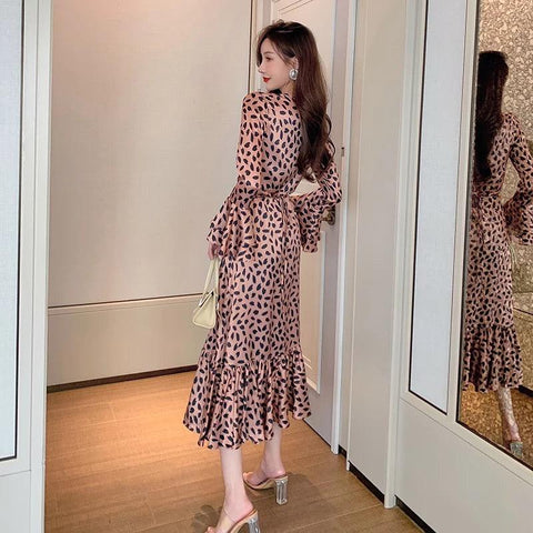 Leopard Midi Dress - Label Frenesi Fashion