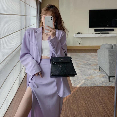 Lilac Suit Set - Label Frenesi Fashion