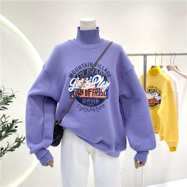 Lola Highneck Sweatshirts - Label Frenesi Fashion