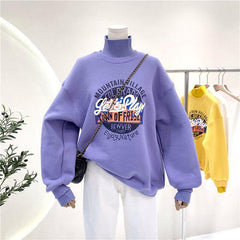 Lola Highneck Sweatshirts - Label Frenesi Fashion