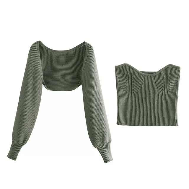 Lulu Arm Warmer Sweater Set - Label Frenesi Fashion