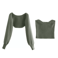 Lulu Arm Warmer Sweater Set - Label Frenesi Fashion