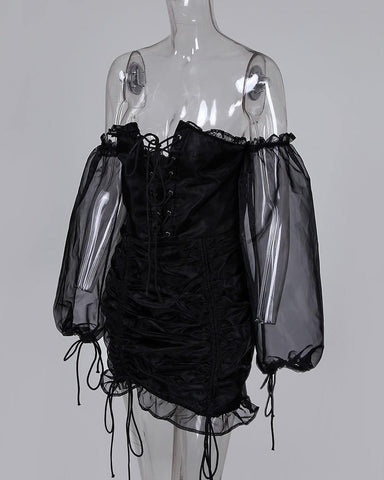 Melee Black Dress - Label Frenesi Fashion