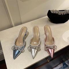 Metallic Princess Heels - Label Frenesi Fashion