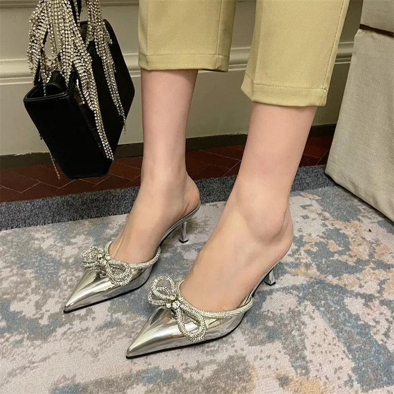 Metallic Princess Heels - Label Frenesi Fashion