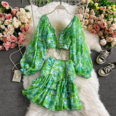 Miami Skirt and Top Set - Label Frenesi Fashion