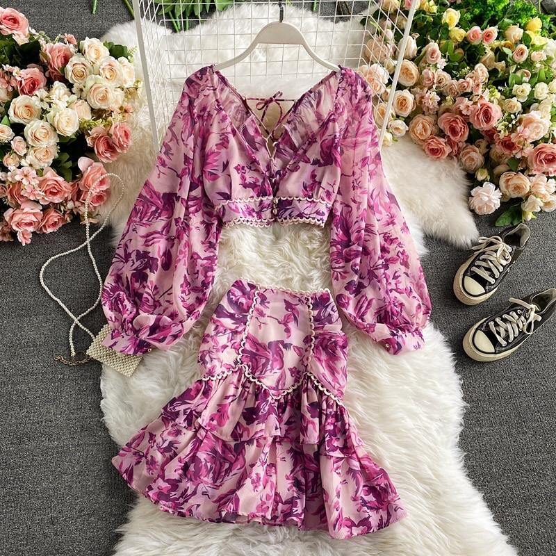 Miami Skirt and Top Set - Label Frenesi Fashion