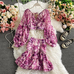 Miami Skirt and Top Set - Label Frenesi Fashion