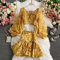 Miami Skirt and Top Set - Label Frenesi Fashion