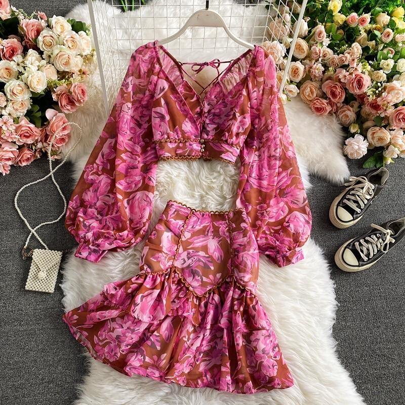 Miami Skirt and Top Set - Label Frenesi Fashion