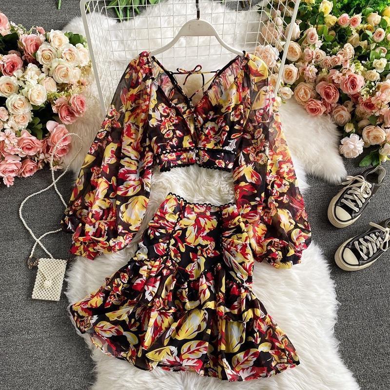 Miami Skirt and Top Set - Label Frenesi Fashion